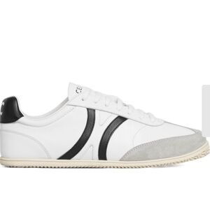 CELINE JOGGER LOW LACE-UP SNEAKER in CALFSKIN & SUEDE CALFSKIN